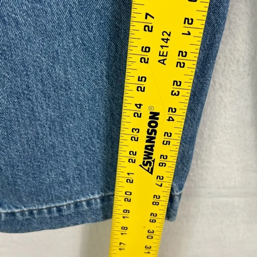 Madewell Jeans Womens 28 Baggy Straight Cargo Zip-Off Convertible Medium Wash